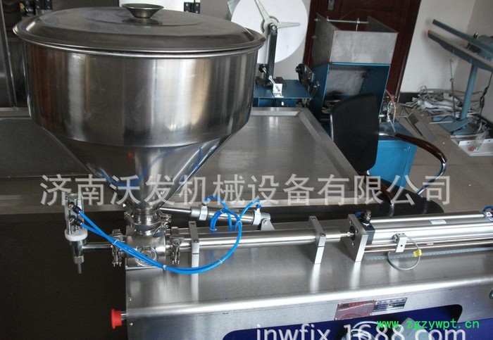 沃发牌单头膏体灌装机牙膏鞋油密封胶药膏双头气动灌装机图2