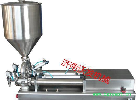 山西太原阳泉果酱辣酱胶水定量膏体灌装机图2