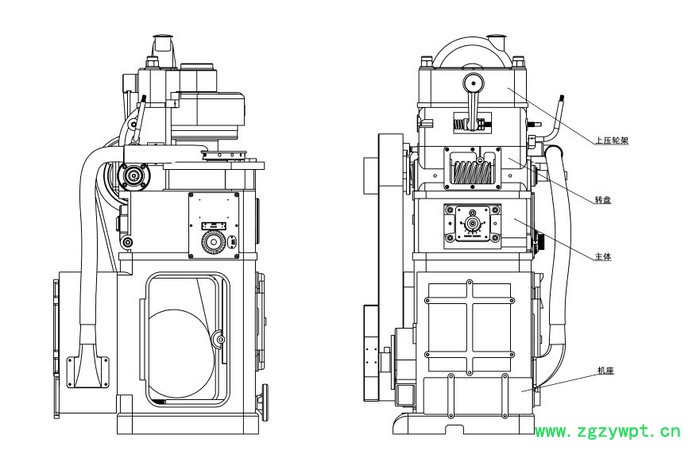 旭朗中药制片机器，大型旋转式多冲压片机，医药专用粉末压片机图7