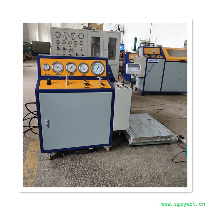 七氟丙烷药剂充装机 气体液体灌装机 自动控制消防充装泵图3