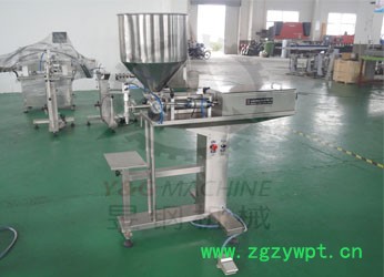 供应昱钢厂家供应纯气动膏体灌装机图2