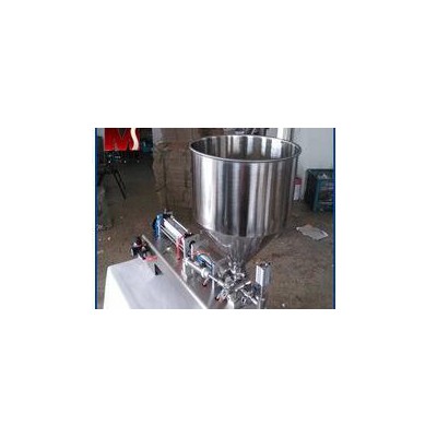 辣椒酱灌装机 膏体灌装机 卧式灌装机带料斗