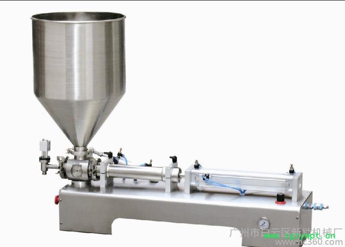 卧式气动液体灌装机 单头液体定量灌装机 卧式半自动气压灌装机图2