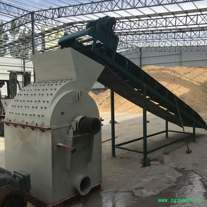 中药渣玉米芯粉碎机 复合板密度板鼓式破碎机 木材深加工木屑设备图2