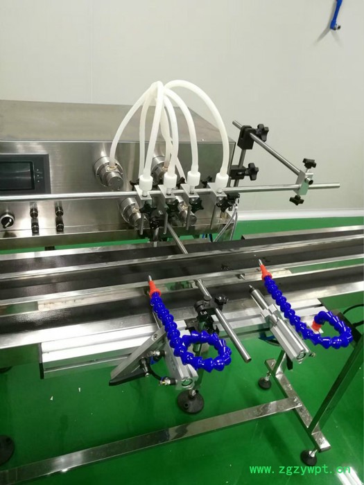 小剂量全自动矿泉水白酒定量液体灌装机 果汁饮料全自动小型4头磁力泵灌装机图4