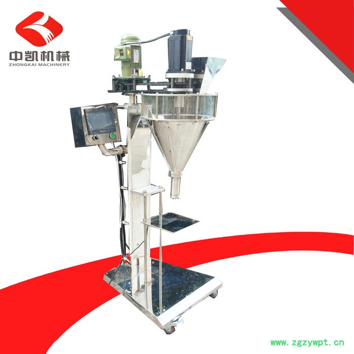 中凯机械ZK-B3C 粉剂灌装机 直螺杆粉剂定量灌装机 脚踏式粉剂灌装机 PLC灌装机图4