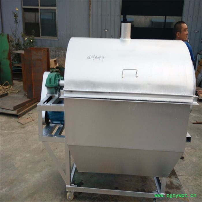 小型滚筒炒货机电加热炒货机 多功能电加热中药烘干炒药机图8