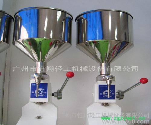 钰翔GZJ-A02膏液体两用灌装 手动粘稠液体灌装机 小型单头定量豆浆灌装机图2