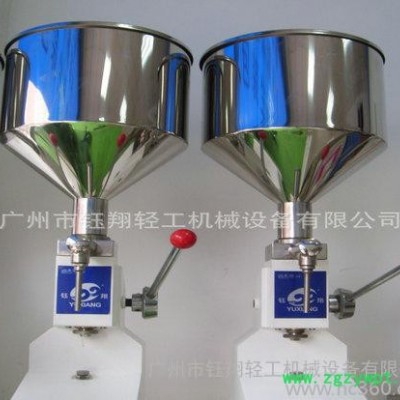钰翔GZJ-A02膏液体两用灌装 手动粘稠液体灌装机 小型单头定量豆浆灌装机