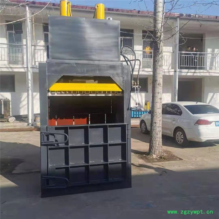 两相电中药材打包机 液压棉麻压缩捆包机 单杠废纸箱压缩机图2