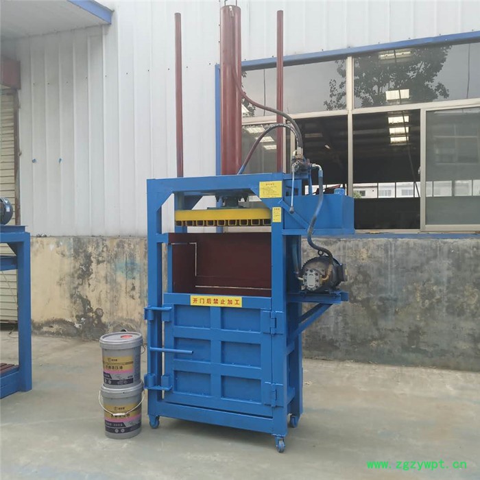 两相电中药材打包机 液压棉麻压缩捆包机 单杠废纸箱压缩机图3