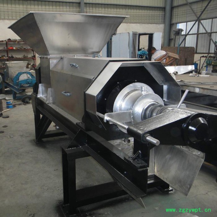 中药渣螺旋压榨脱水机 药渣螺旋挤压机图5