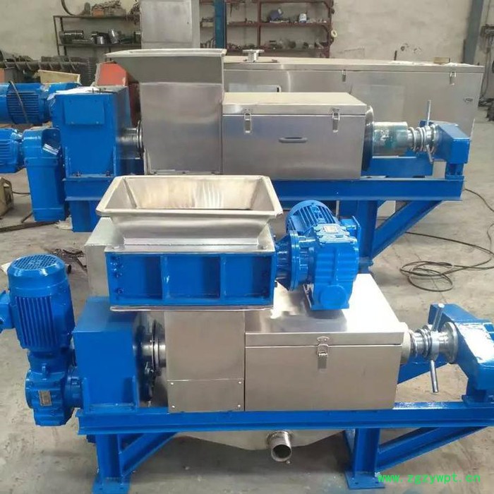 中药渣螺旋压榨脱水机 药渣螺旋挤压机图6