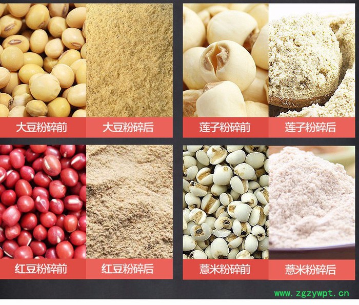 郑州旭朗HK-860五谷杂粮磨粉机 超市商用电动3KW大功率五谷杂粮磨粉机粮食打粉机 超细研磨机 中药材粉碎机图2
