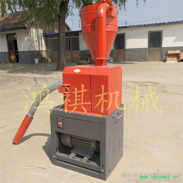 鸿祺中药材磨粉机 小型卧式磨面机 家用小型粮食粉碎机图5