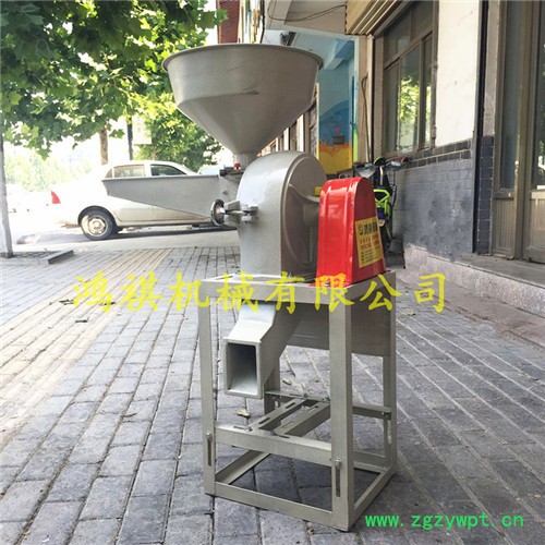 鸿祺中药材磨粉机 小型卧式磨面机 家用小型粮食粉碎机图8