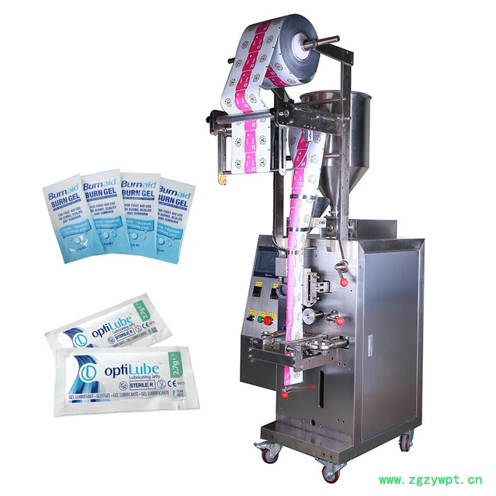 钢化膜修复液包装机 洗衣机槽清洗水包装机 小容积袋装洗发露包装机 小型立式液体灌装机图4