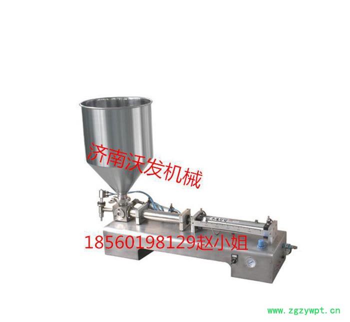 山西太原阳泉果酱辣酱胶水定量膏体灌装机器 直销图2