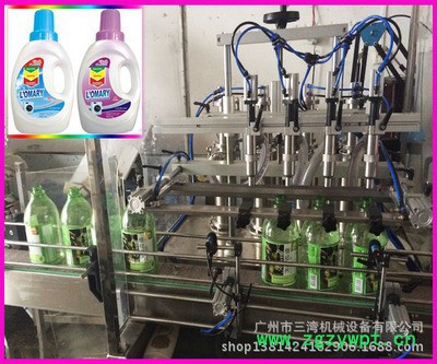 三湾机械w-0灌装机贴标机厂家直供全自动液体油类膏体灌装机防冻液润滑油灌灌装锁盖生产线充填机全自动贴标机双面圆瓶贴标机图2
