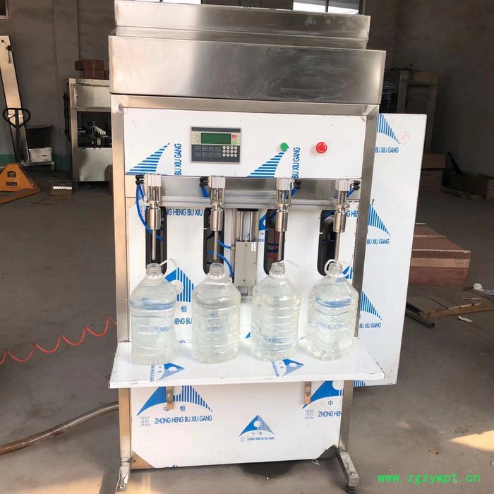 郑州玻璃水防冻液灌装机 厂家四头1-5升全自动液体灌装机河南批发图5