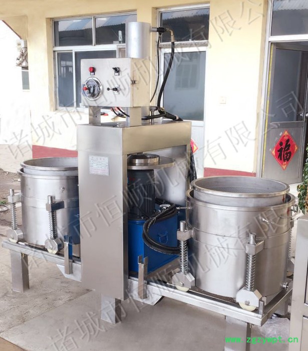 恒顺300L压榨机 酒糟压榨机 中药压榨机 果蔬压榨机 酵素压榨机酱菜压榨机图5