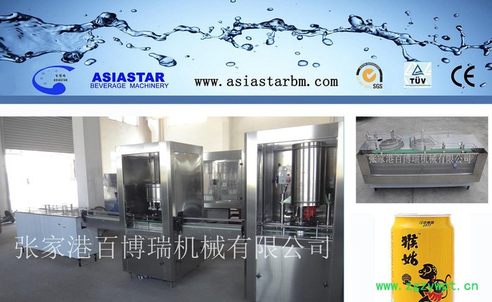 直销猴头菇植物饮料 全自动液体灌装机易拉罐灌装机 BBR-2图3