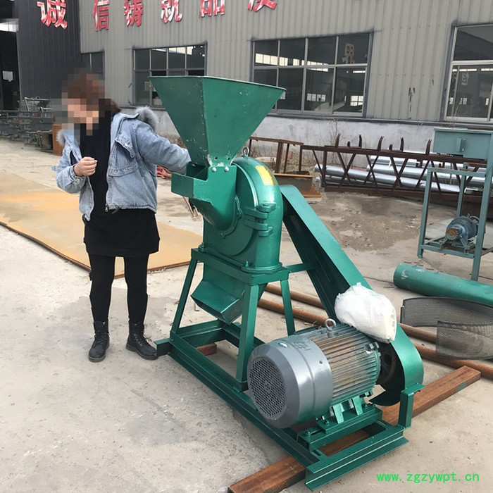 中药材磨粉机 黄豆脱皮破碎机 组合式碾米机 自吸齿盘粉碎机图7