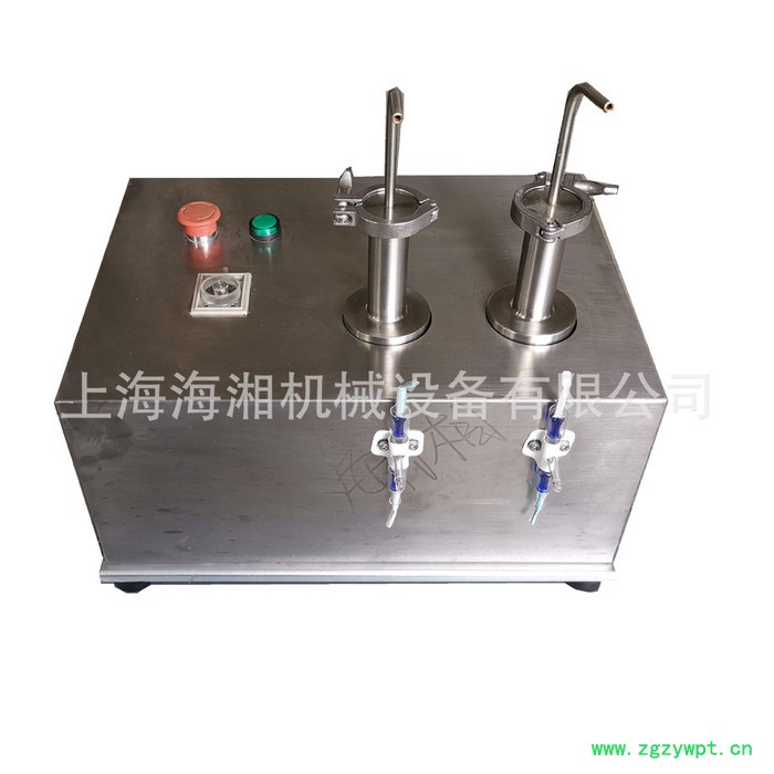 半自动灌装机 液体灌装机 316不锈钢柱塞泵 2头灌装眼药水灌装 上海海湘 HX-BYG-02图3