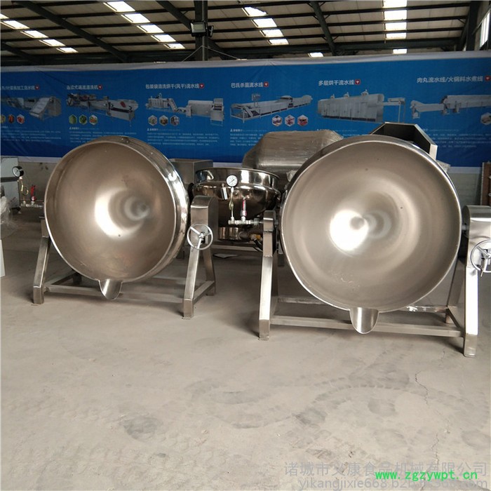 义康ZRG-600L 卤蛋蒸煮夹层锅 可倾斜中药熬制夹层锅 鸭腿鸭翅卤制煮肉锅图7