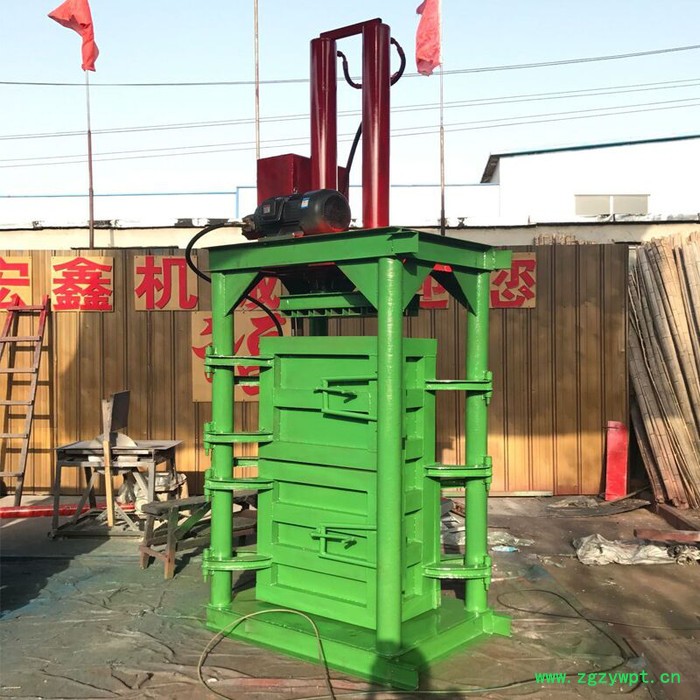 宏博 立式液压打包机 小型油桶压扁机 双缸中药材打包机图4