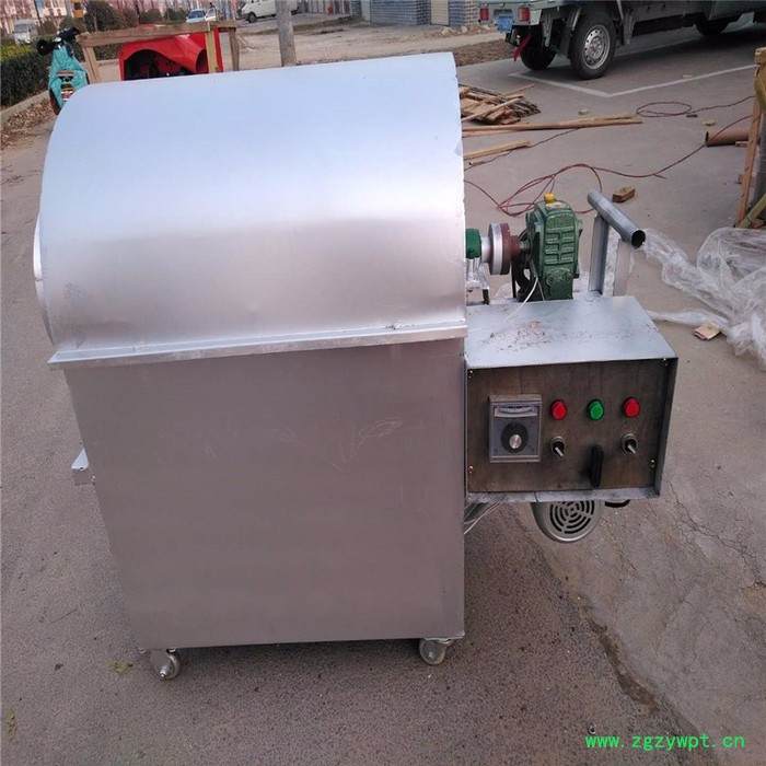 燃气加热炒货机 大型100斤炒中药材机 新款电动温控炒锅机图6