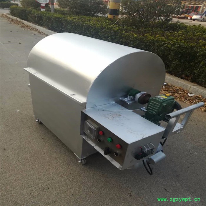 燃气加热炒货机 大型100斤炒中药材机 新款电动温控炒锅机图8