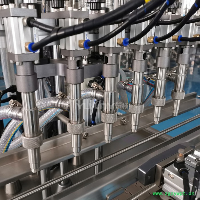 远杨机械 全自动液体膏体灌装机 玻璃水洗车液润滑油定量灌装生产线图4