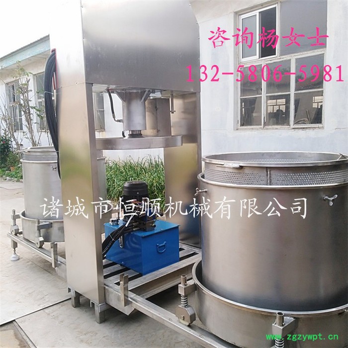 框栏液压式过滤提取设备 中药渣深层发酵酵素液渣汁分离压榨机图3