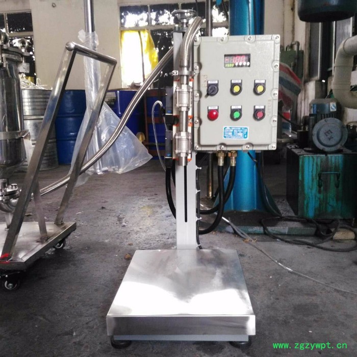 论衡LHE-A8防爆液体灌装机 大剂量5-100KG液体灌装机图2