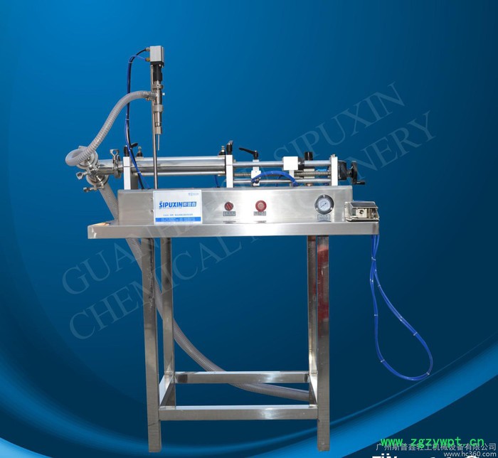 0-2.5L卧式气动自吸式液体灌装机 洗发水灌装机 直销饮料图2