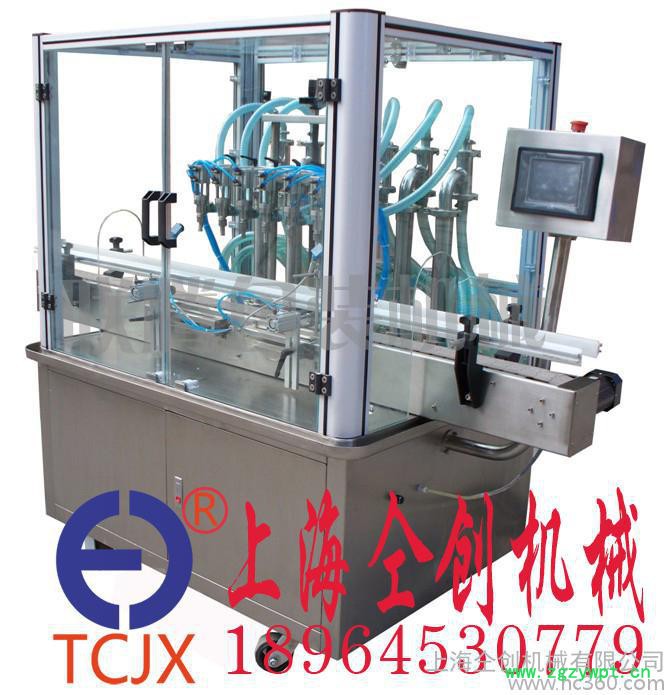 供应仝创HSS全自动活塞式液体灌装机/全自动活图2