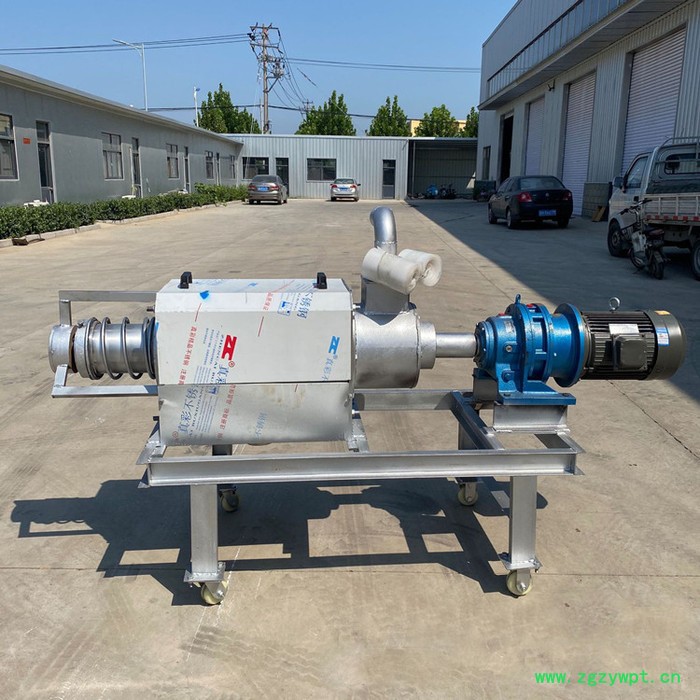 养殖场猪粪脱水机 污水固液分离机 中药渣干湿分离机图5