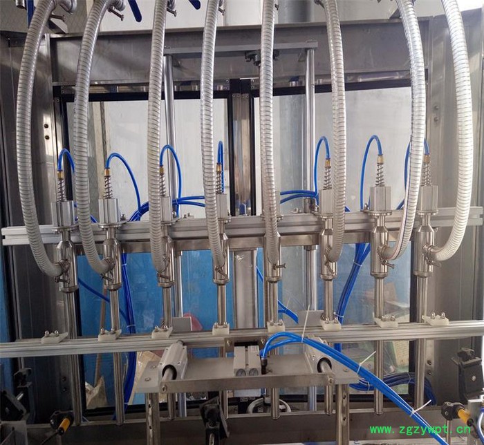 直销定制 全自动灌装机10头白酒直线灌装机 防冻液液体灌装机