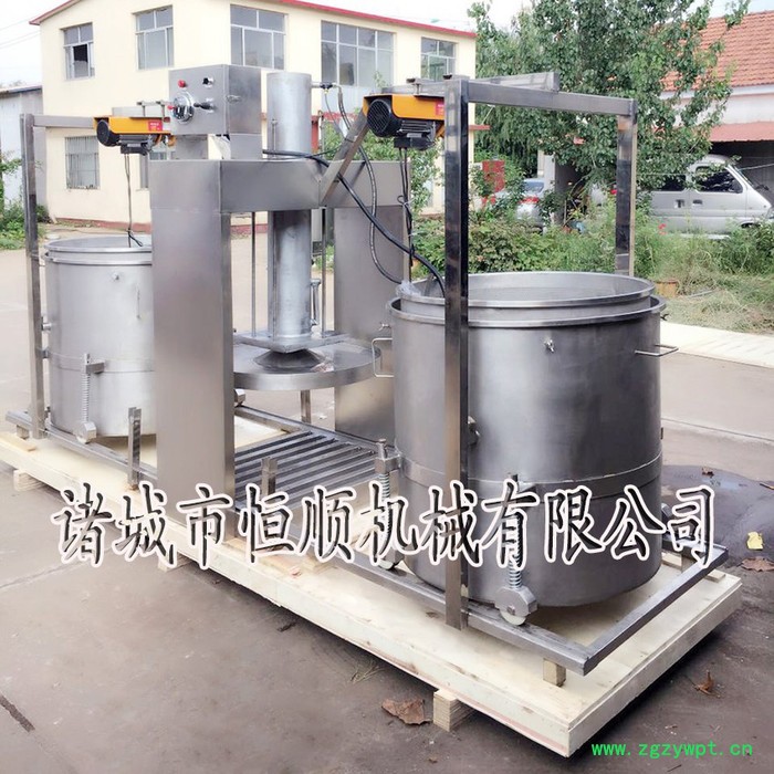 全自动下出料方式压榨机 自动下出料压榨机 黄芪芍药酒中药酒糟压榨机图6