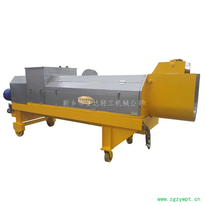 圣达供应中药渣螺旋压榨机 螺旋挤干脱水机厂家图2