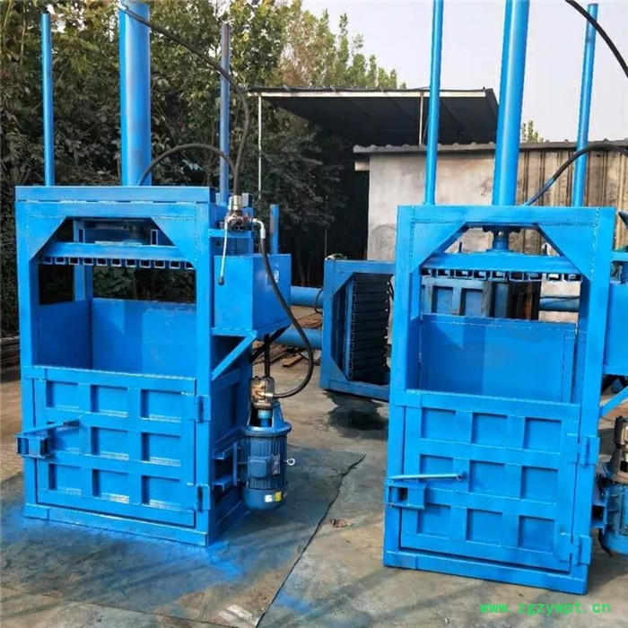 中药材液压打包机 边角料压块机价格 立式废品液压打块机视频图8