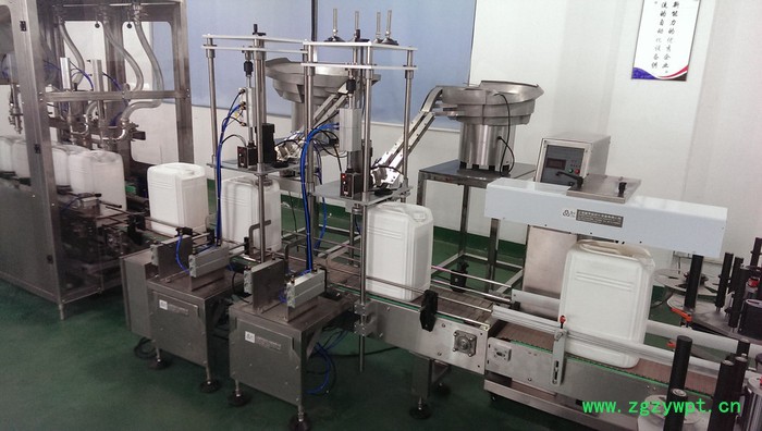 全自动称重灌装机，全自动4头20L称重式灌装机，液体肥料称重灌装生产线，20L添加剂称重灌装线,图7