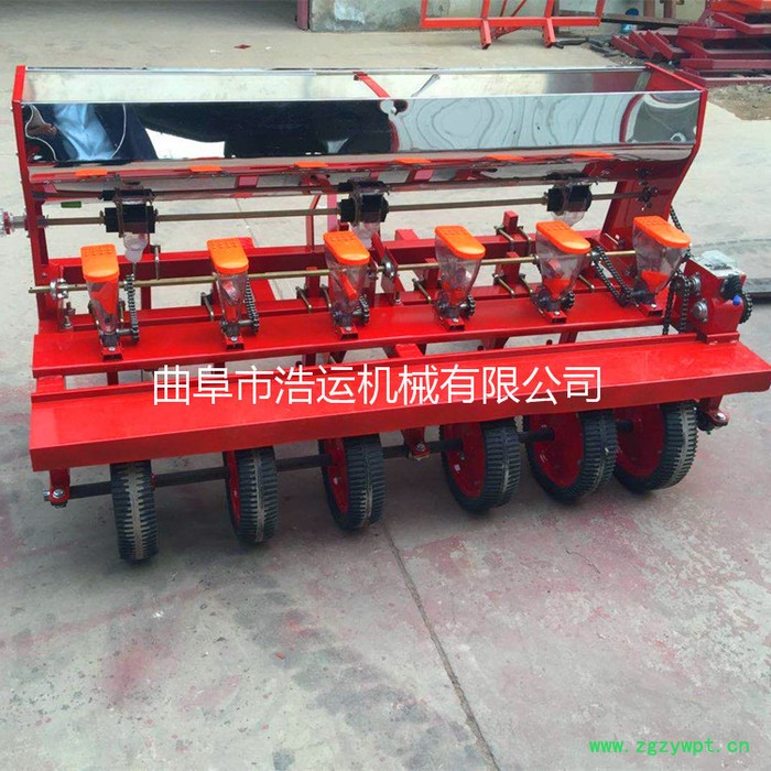 山东曲阜浩运机械工厂批发多功能中药材点播机 谷物播种机 中草药无漏种出苗均匀专用点播机图3
