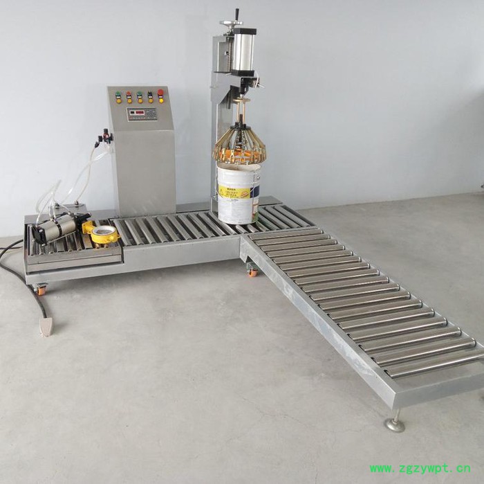 奇点QDYL-SN6 真石漆自动灌装机 真石漆称重灌装生产线 实用高效图3