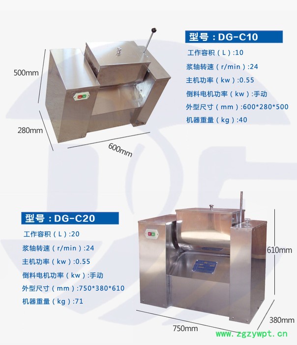 CH-100槽型混合机 湿粉混合机 中药混合机 食品混和机图3