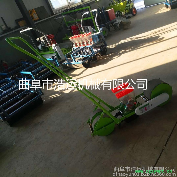 曲阜浩运中药材种植播种机 汽油小型谷子播种机 人力手推式牧草精播机图4