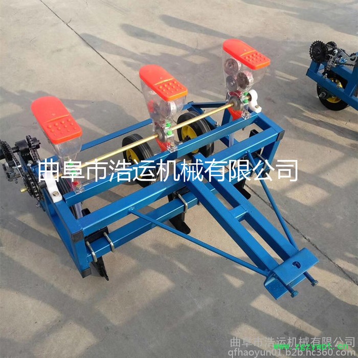 曲阜浩运中药材种植播种机 汽油小型谷子播种机 人力手推式牧草精播机图5