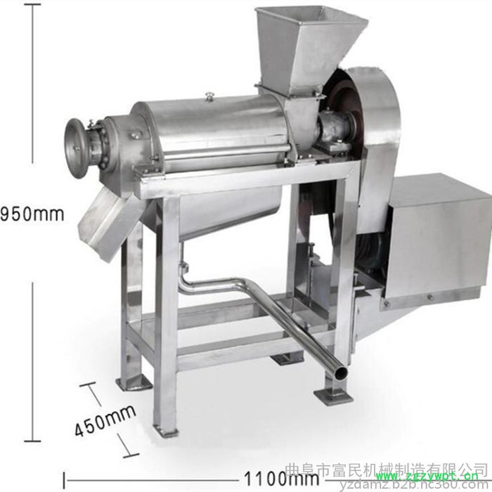富民 榨汁机 中药渣脱水机 双螺旋压榨机图4