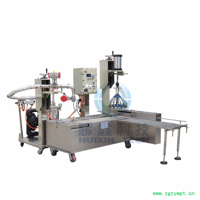 辉鑫灌装设备  胶黏剂灌装机 自动灌装自动压盖全自动液体灌装机 全自动灌装生产线图3